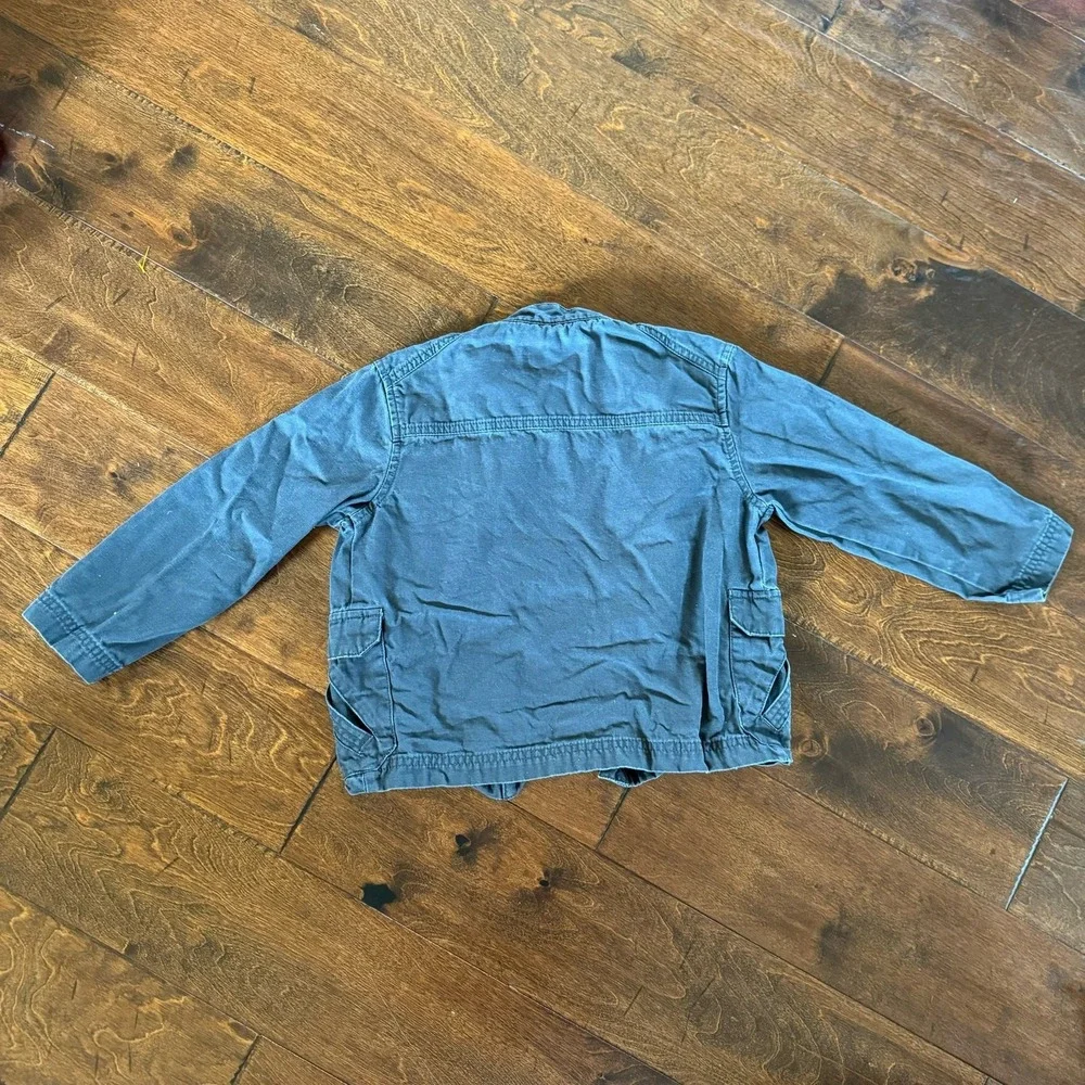 Genuine Kids Oshkosh Boys 4T Shacket‎ Jacket Sweatshirt Gray Zip Up